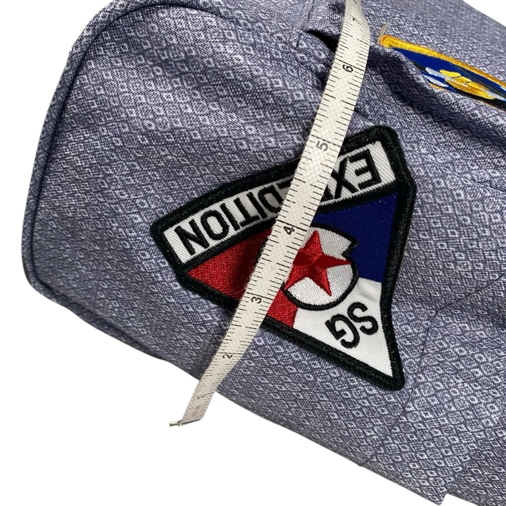 SWISSGEAR Backback Bag Laptop 3576 Artz Dr Patches‎ Blue Lined School Comfy Zip